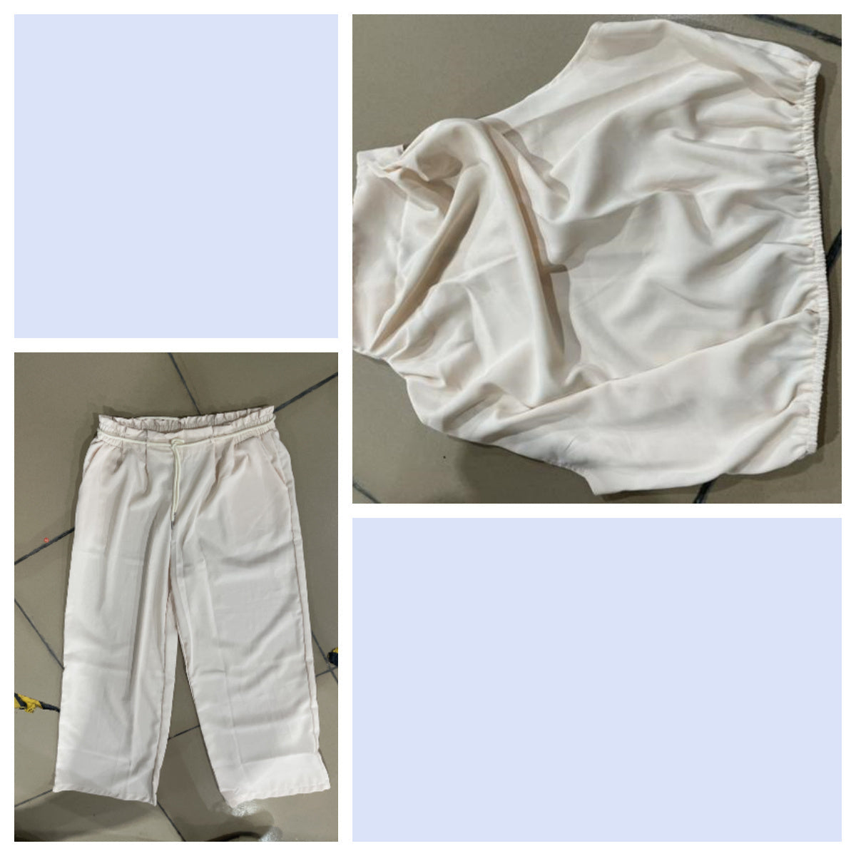Rose – Ensemble Haut Sans Manches et Pantalon Large