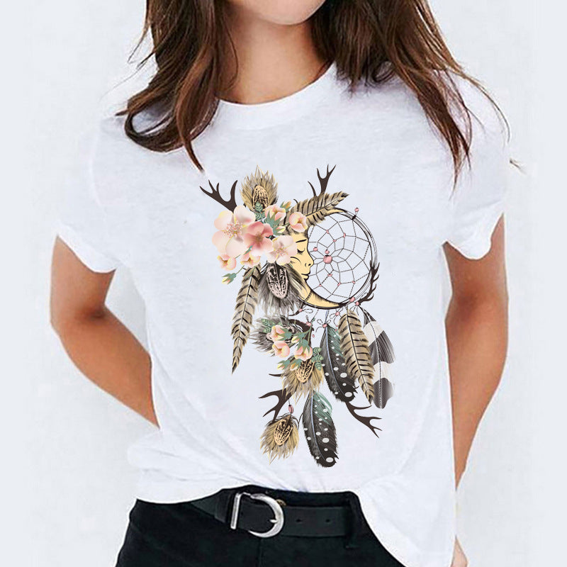 Mandy – T-shirt à Manches Courtes avec Motif Cartoon