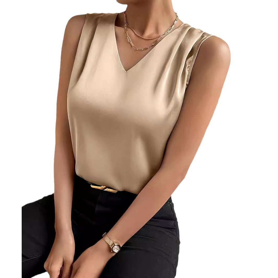 Jenny – Gilet en Satin Élégant pour Femmes