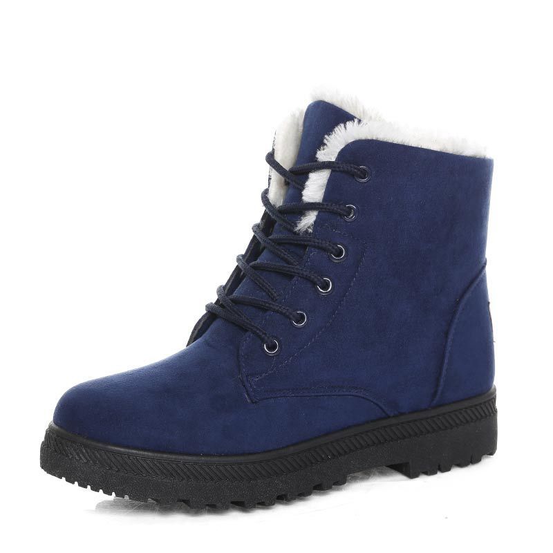 Angela – Bottes d'hiver avec col en peluche chaude pour femmes