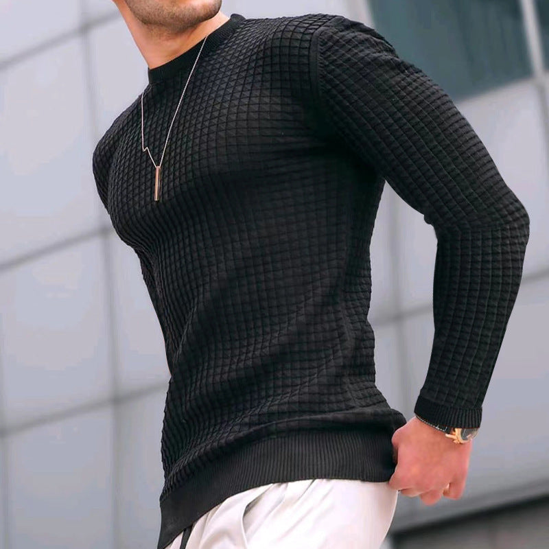 Janet – Lässiger gestrickter Damenpullover mit Rundhalsausschnitt