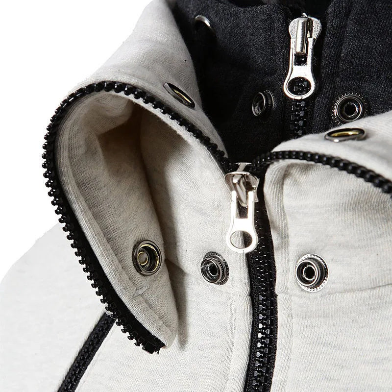 Ian – Veste Sportive pour Hommes à Capuche et Fermeture Éclair