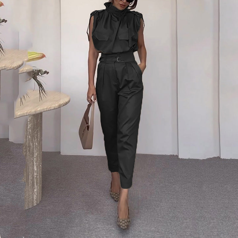 Nicole – Blouse modelante pour épaules et taille avec ceinture
