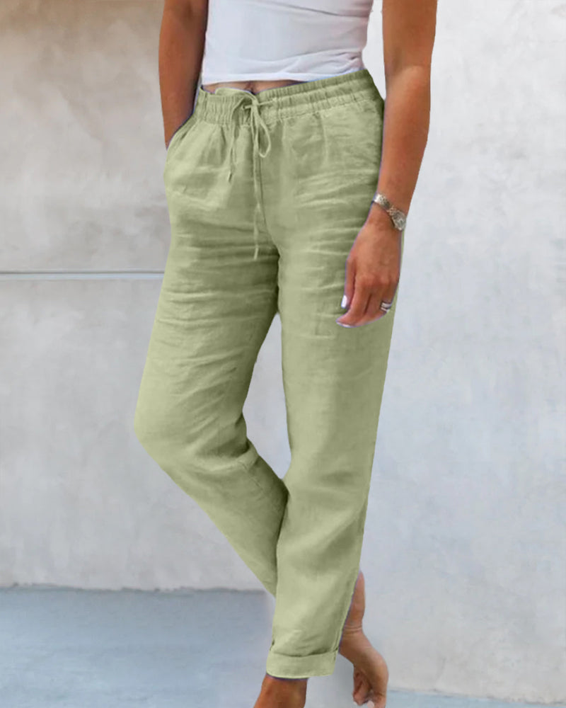 Sue – Pantalon droit décontracté