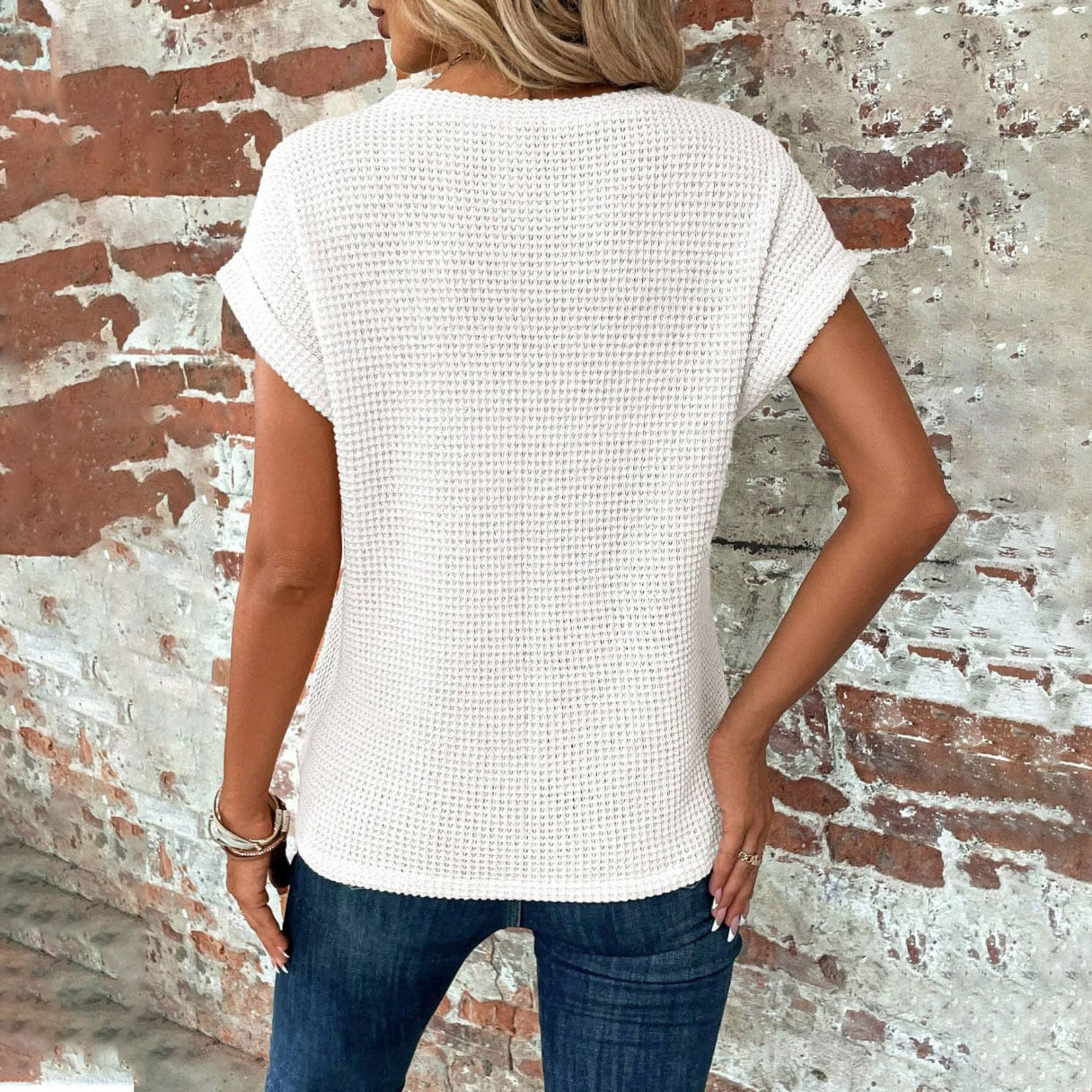 Sue – T-shirt à manches courtes en polyester pour femmes