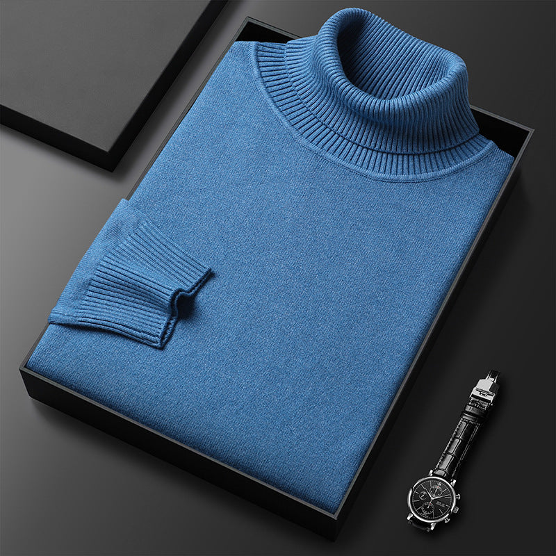 Tristan – Slim-Fit Rollkragenpullover in einfarbig
