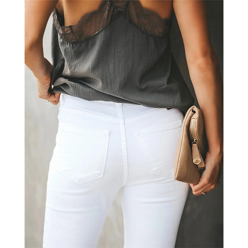 Nicole – Pantalon Décontracté Uni pour Femme