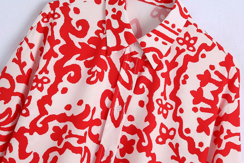 Carol – Blouse Imprimée d'Été pour Femmes