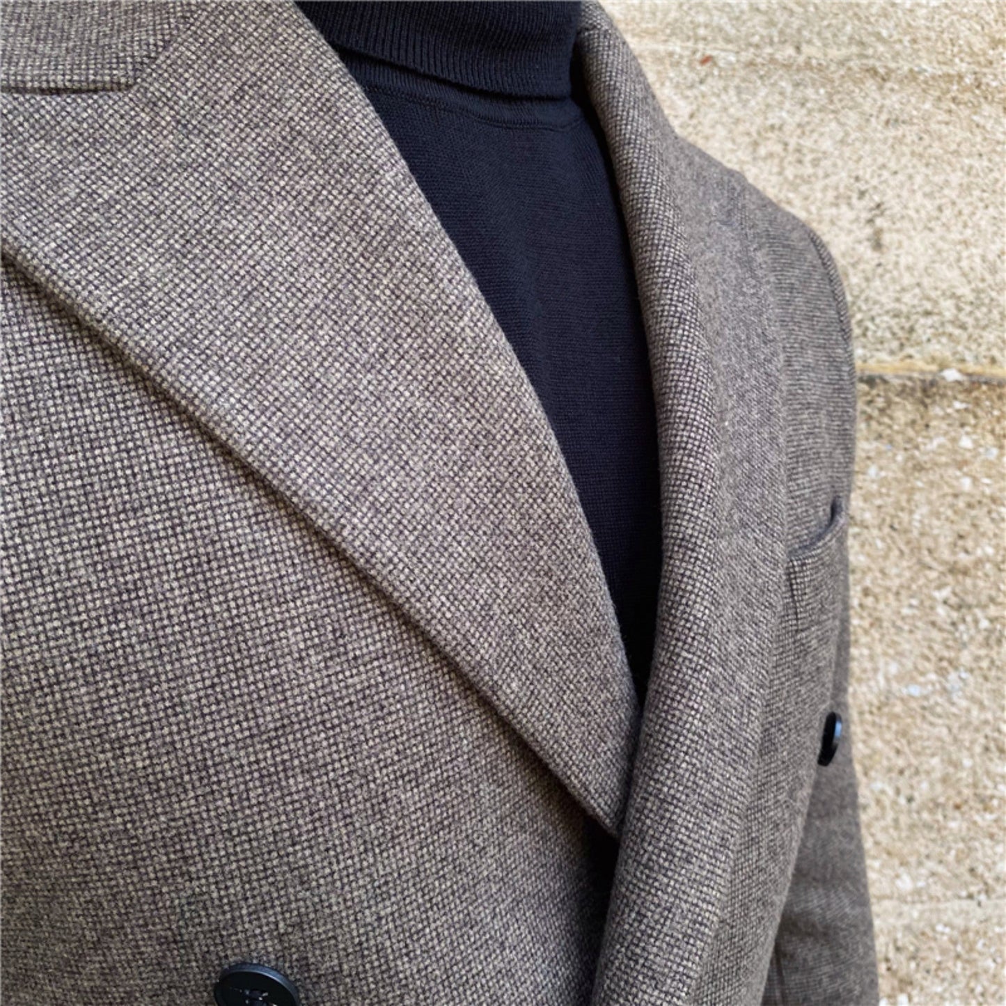 Winston – Costume croisé en laine pour homme