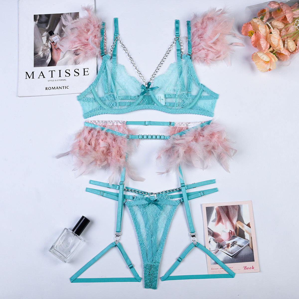 Anne – Ensemble de lingerie en dentelle séduisante pour femmes