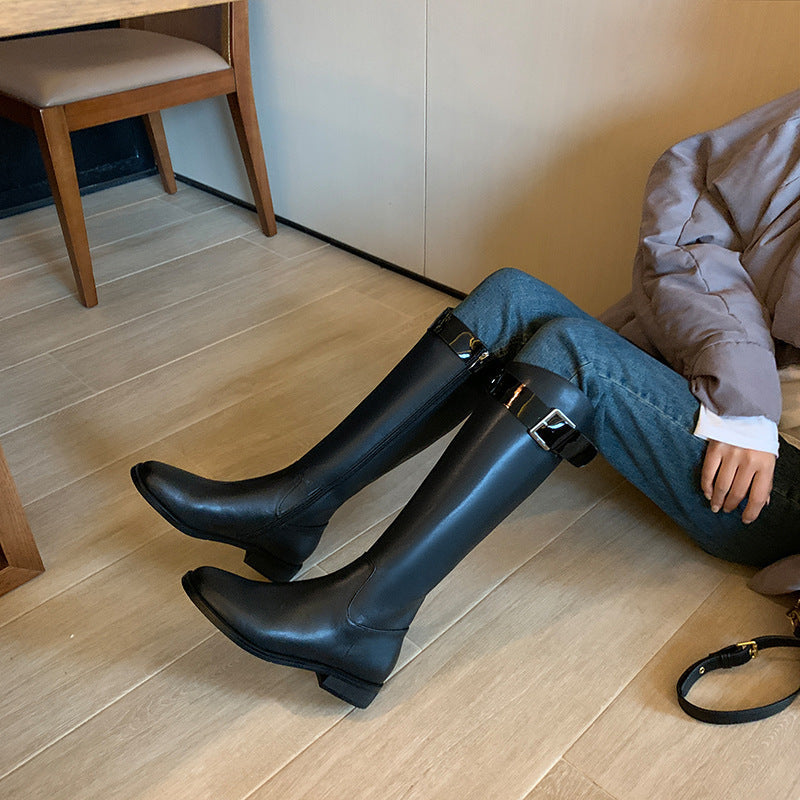 Michelle – Bottes Rétro à Bout Rond