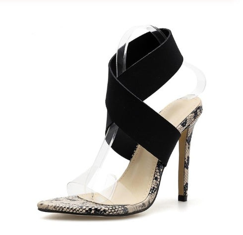 Marie – Chaussures Hautes Motif Serpent
