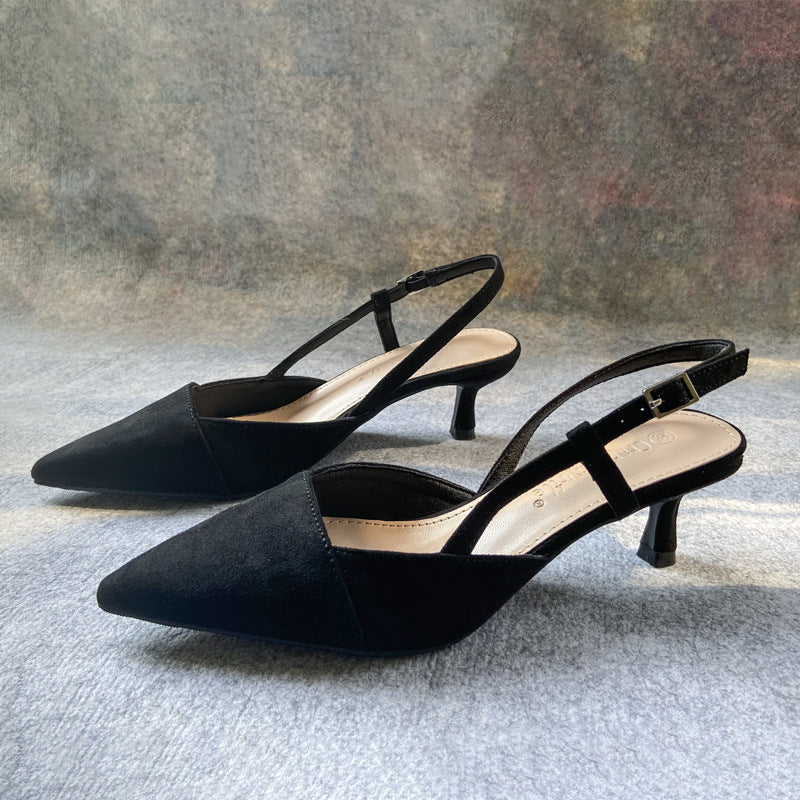 Tara – Escarpins en Velours Vegan Premium avec Boucle