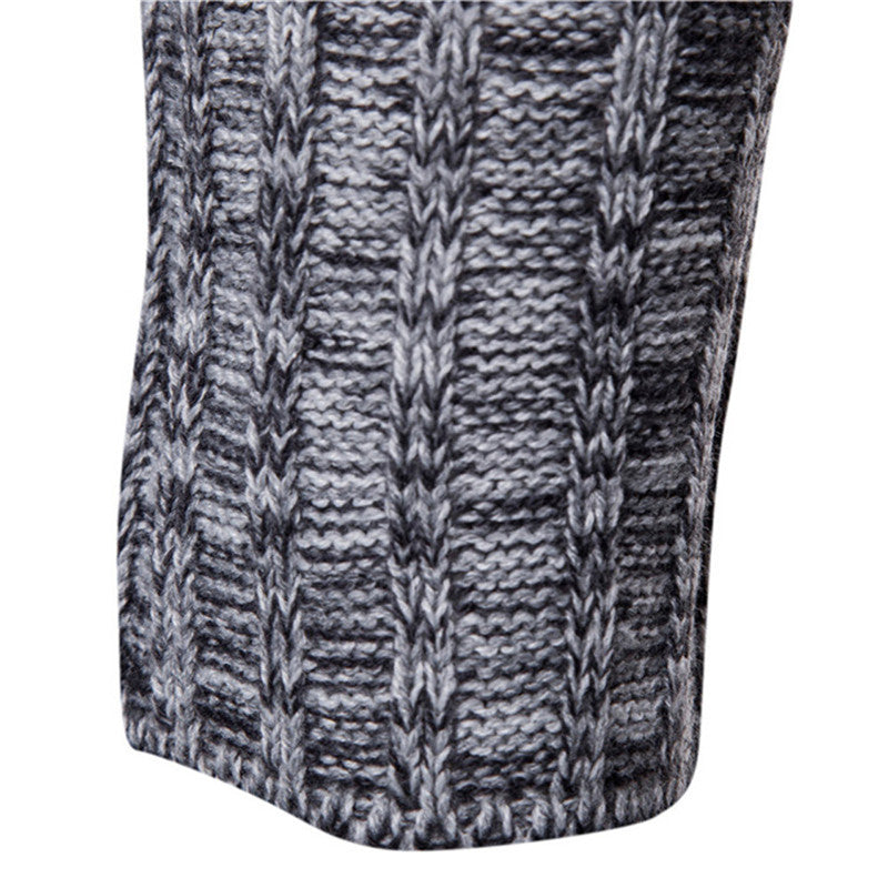 Ian – Long Trench Cardigan pour Homme avec Capuche pour l'Hiver