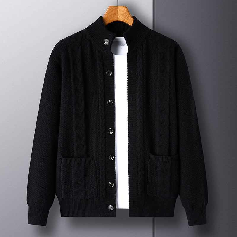Sam – Cardigan Jacquard à Poches pour Homme