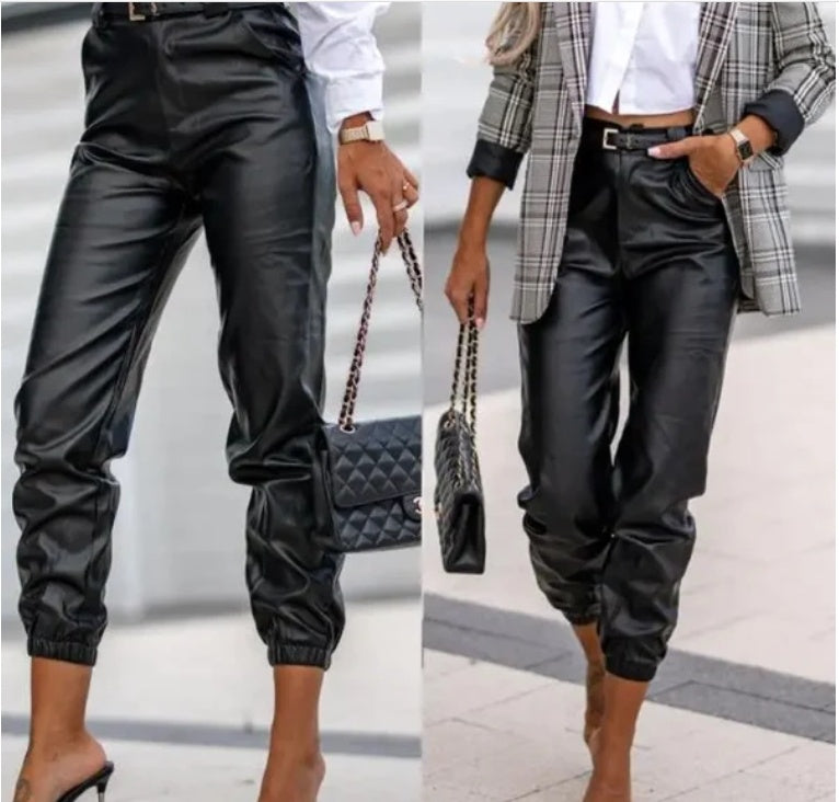 Harriet – Pantalon en cuir vegan pour femme