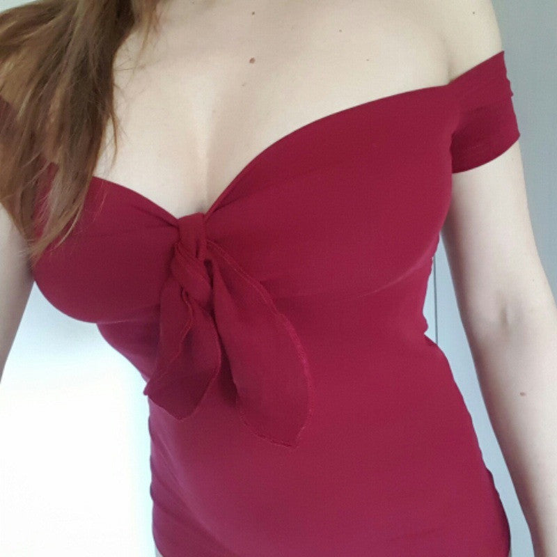 Kimberley – T-shirt décontracté pour femme avec col en V