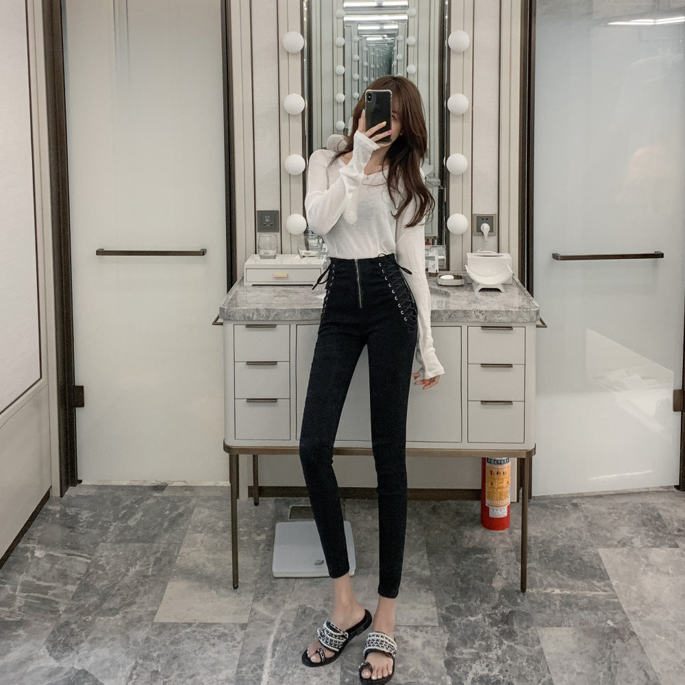 Phoebe – Jean Skinny Slim Taille Haute