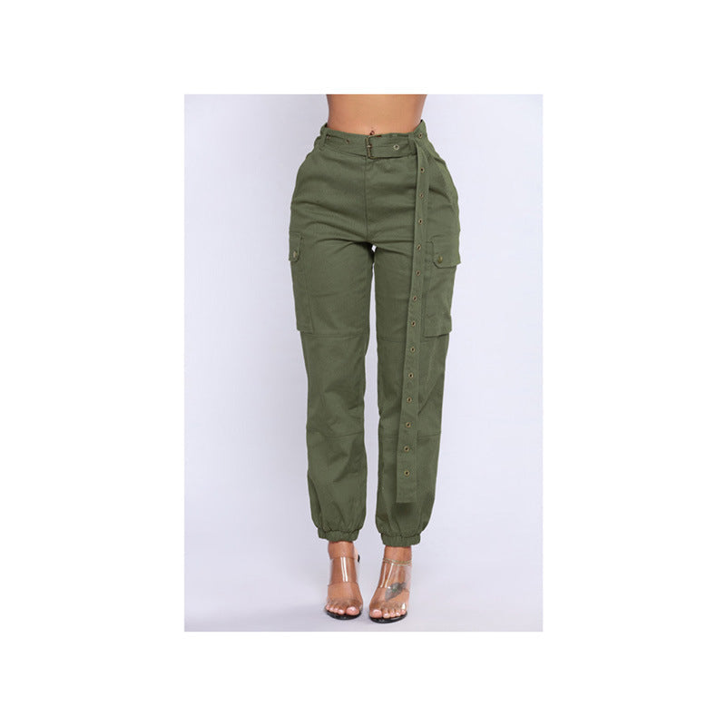Linda – Pantalon Harem Femme avec Bretelles