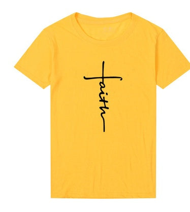 Alison – T-shirt en coton avec motif croix pour femmes