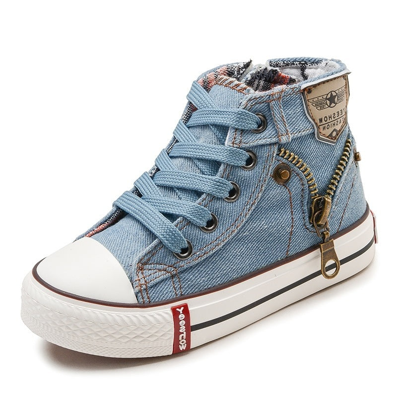 Megan – Baskets en Denim Respirantes pour Enfants