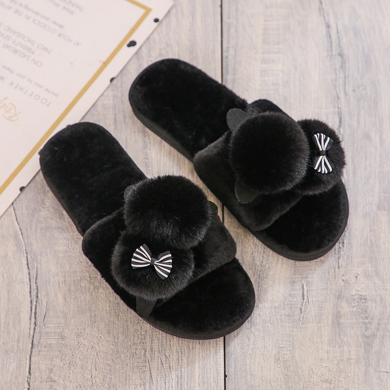 Faith – Chaussons en Peluche Cartoon en Coton