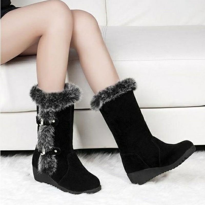 Karen – Bottes d'Hiver Confortables pour Femmes en Cuir Vegan Haut de Gamme
