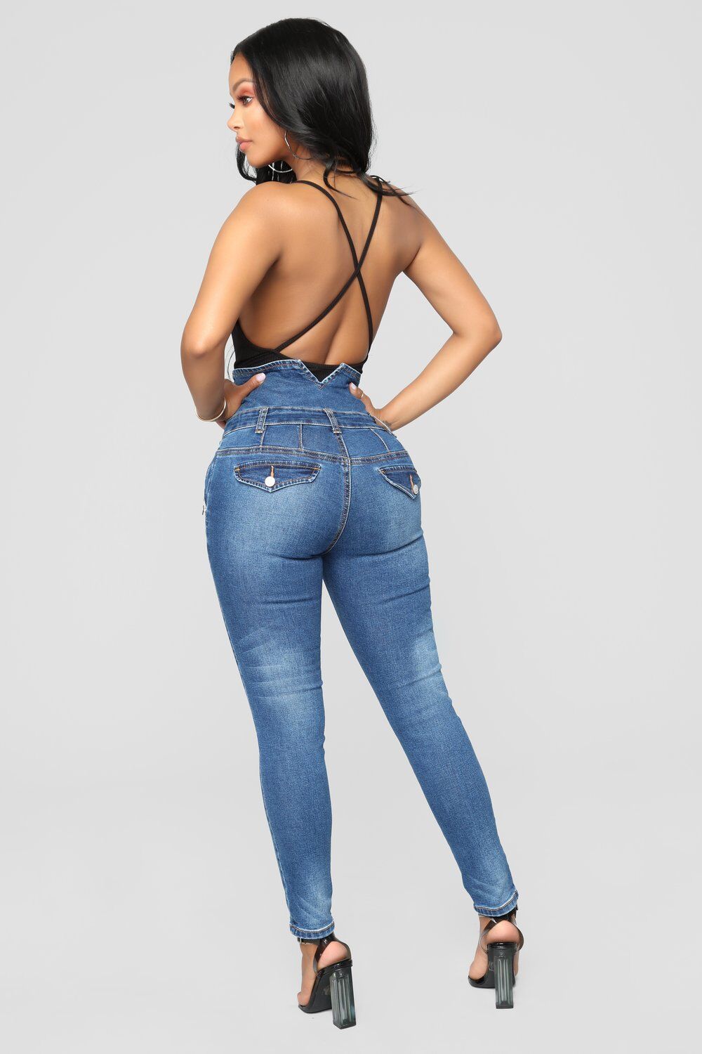 Tanya – Jean Skinny Taille Haute avec Broderie
