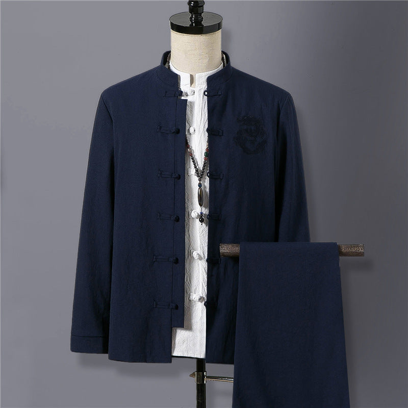 Ted – Costume Ethno Rétro avec Col Mandarin