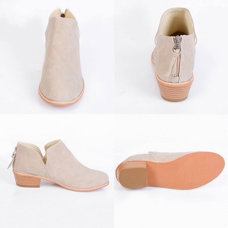 Caroline – Bottines à Talons Hauts Rétro