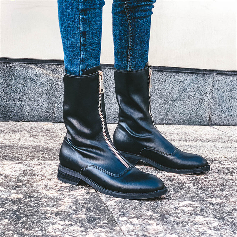 Laura – Bottes Martin inversées style rétro pour femmes