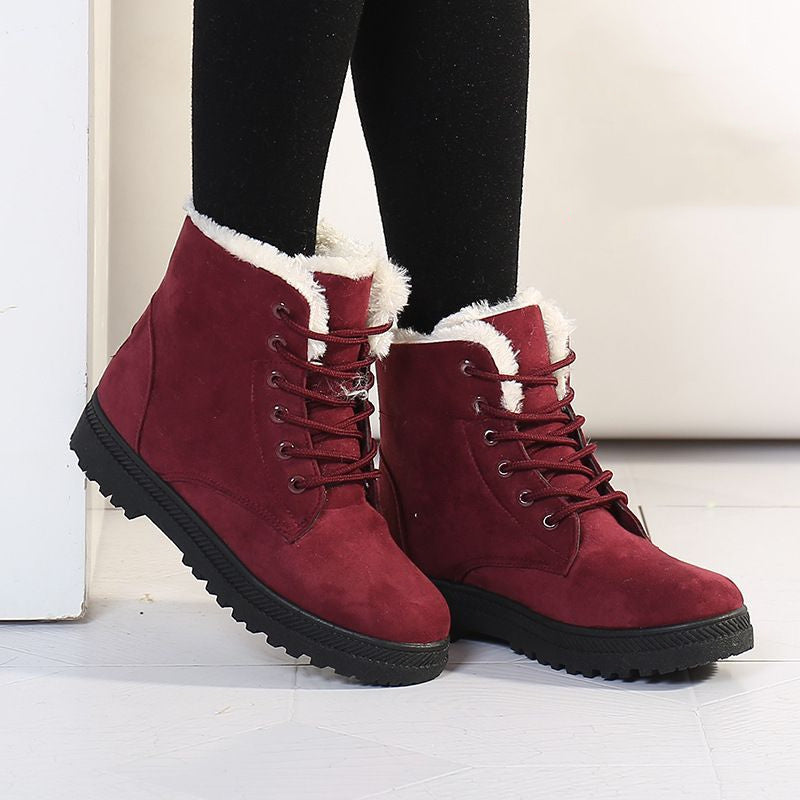 Angela – Bottes d'hiver avec col en peluche chaude pour femmes