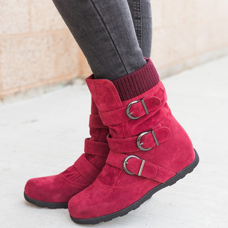 Danny – Bottes d'Hiver Confortables avec Sangle et Boucle