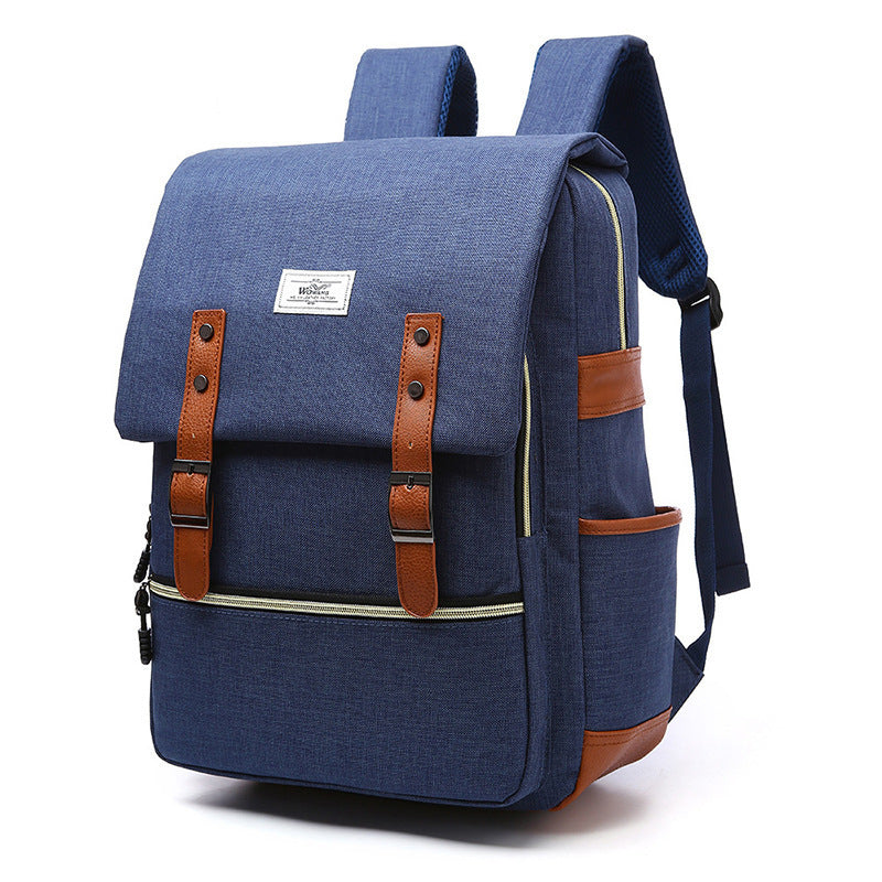 Douglas – Sac à dos vintage en toile avec port USB