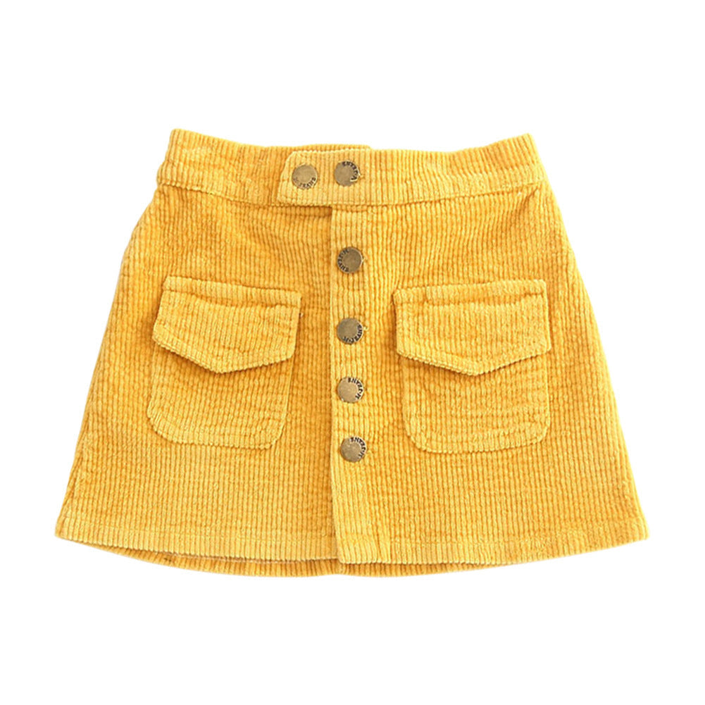 Katy – Jupe en Velours Côtelé Style Western pour Filles