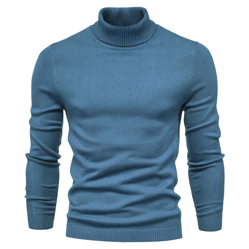 Jeffrey – Schmal geschnittener Herrenpullover mit Stehkragen