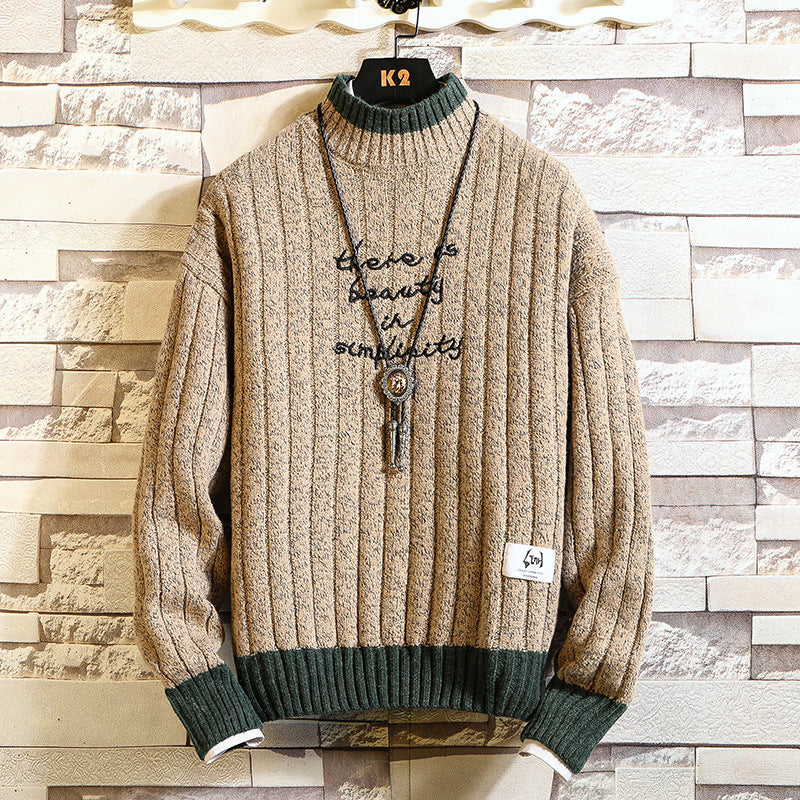 Stanley – Pull épais à col montant pour hommes