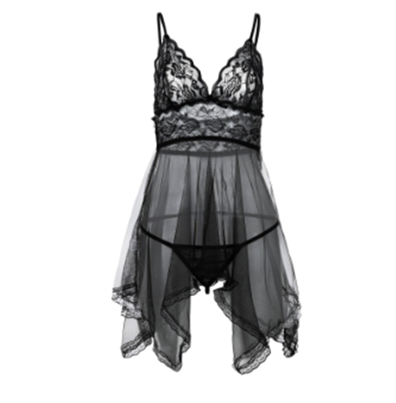 Kim – Robe de Nuit Séduisante avec Fente Frontale