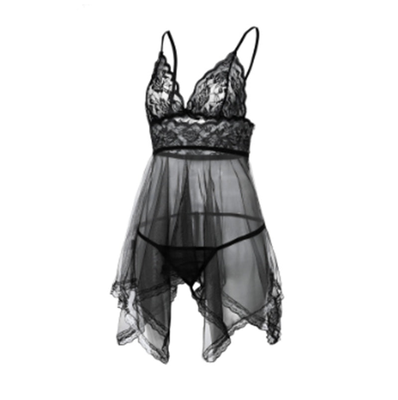Kim – Robe de Nuit Séduisante avec Fente Frontale