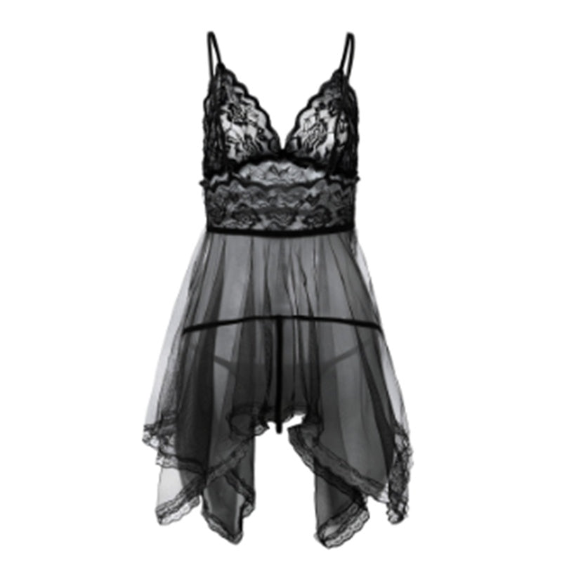 Kim – Robe de Nuit Séduisante avec Fente Frontale