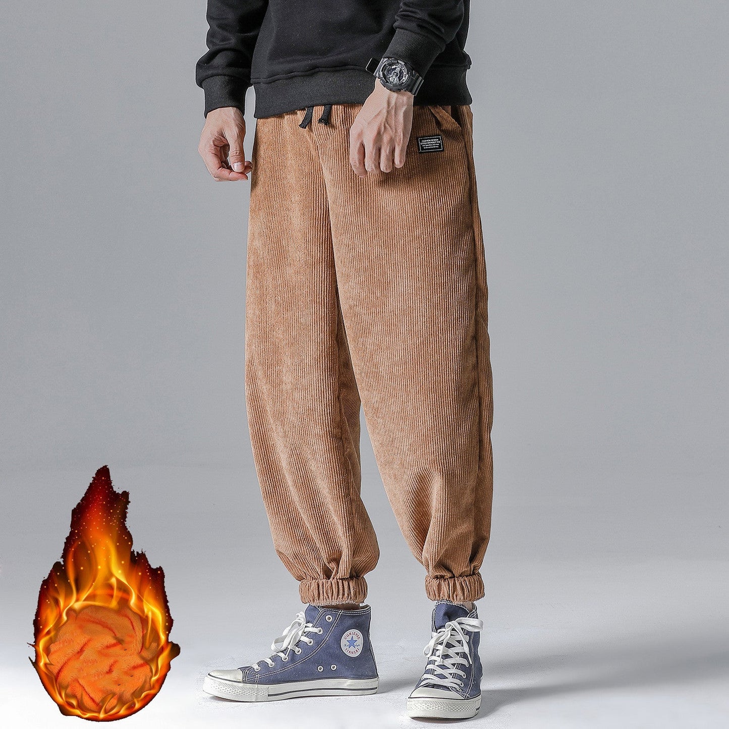 Laurence – Pantalon en Velours Fleece