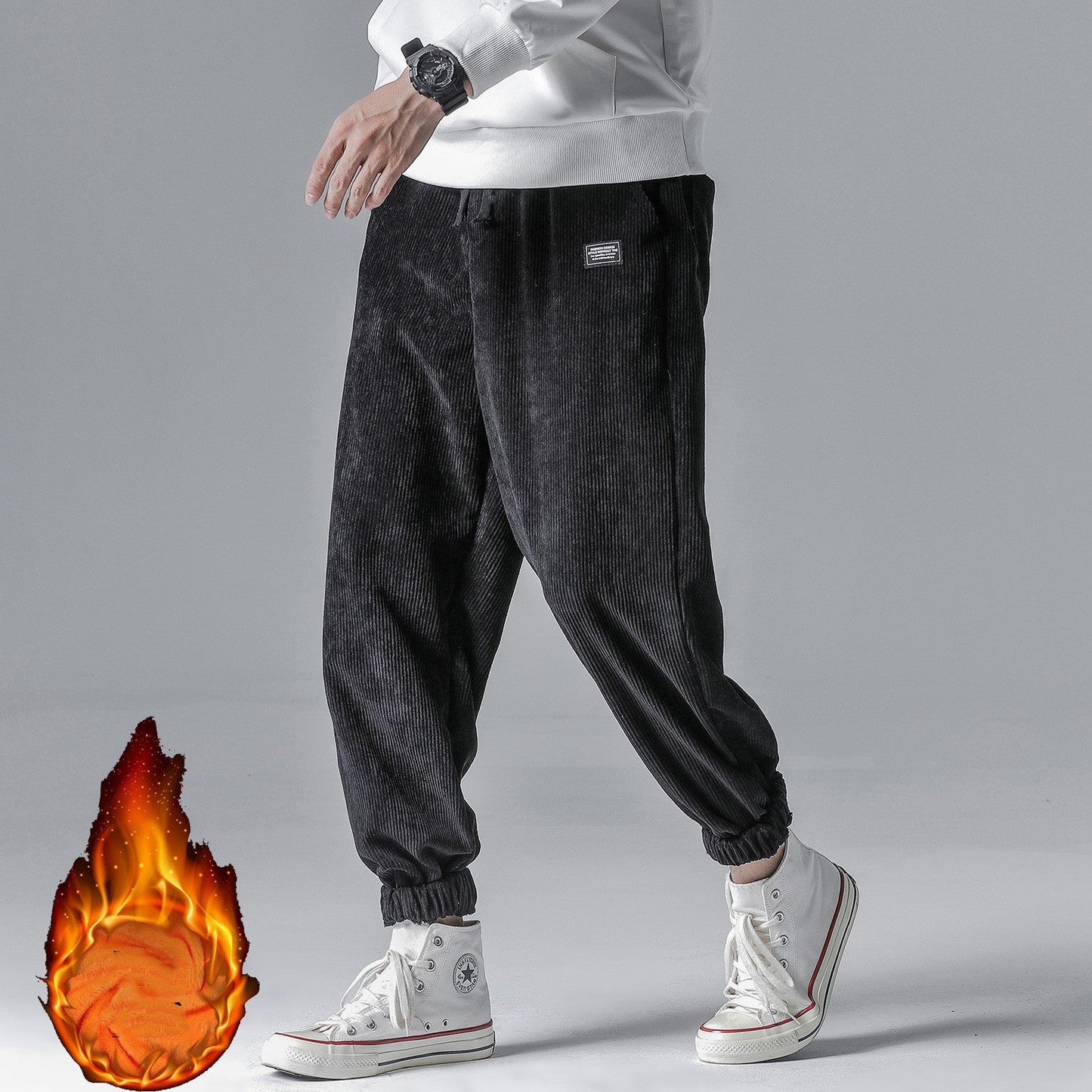 Laurence – Pantalon en Velours Fleece