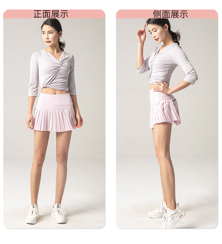 Anna – Jupe Plissée A-Ligne Séchage Rapide pour Femme