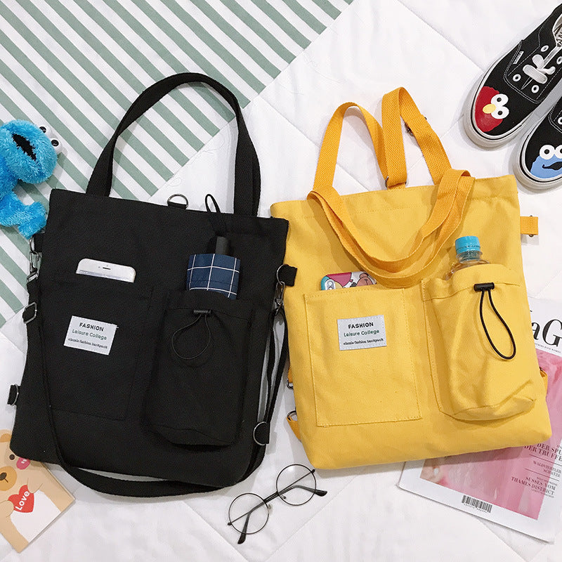 Amy – Élégant Sac Harajuku en Toile avec Compartiments