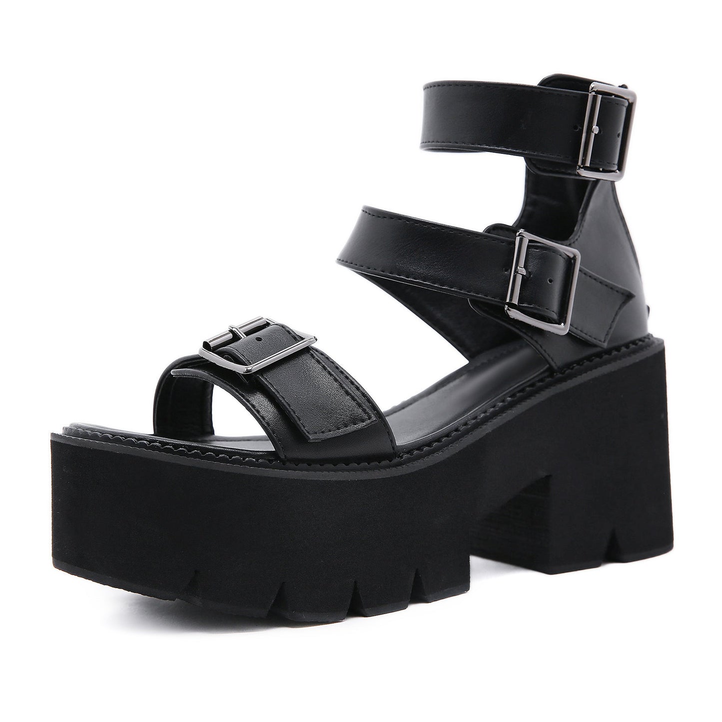 Jenny – Sandales à plateforme chunky style gothique