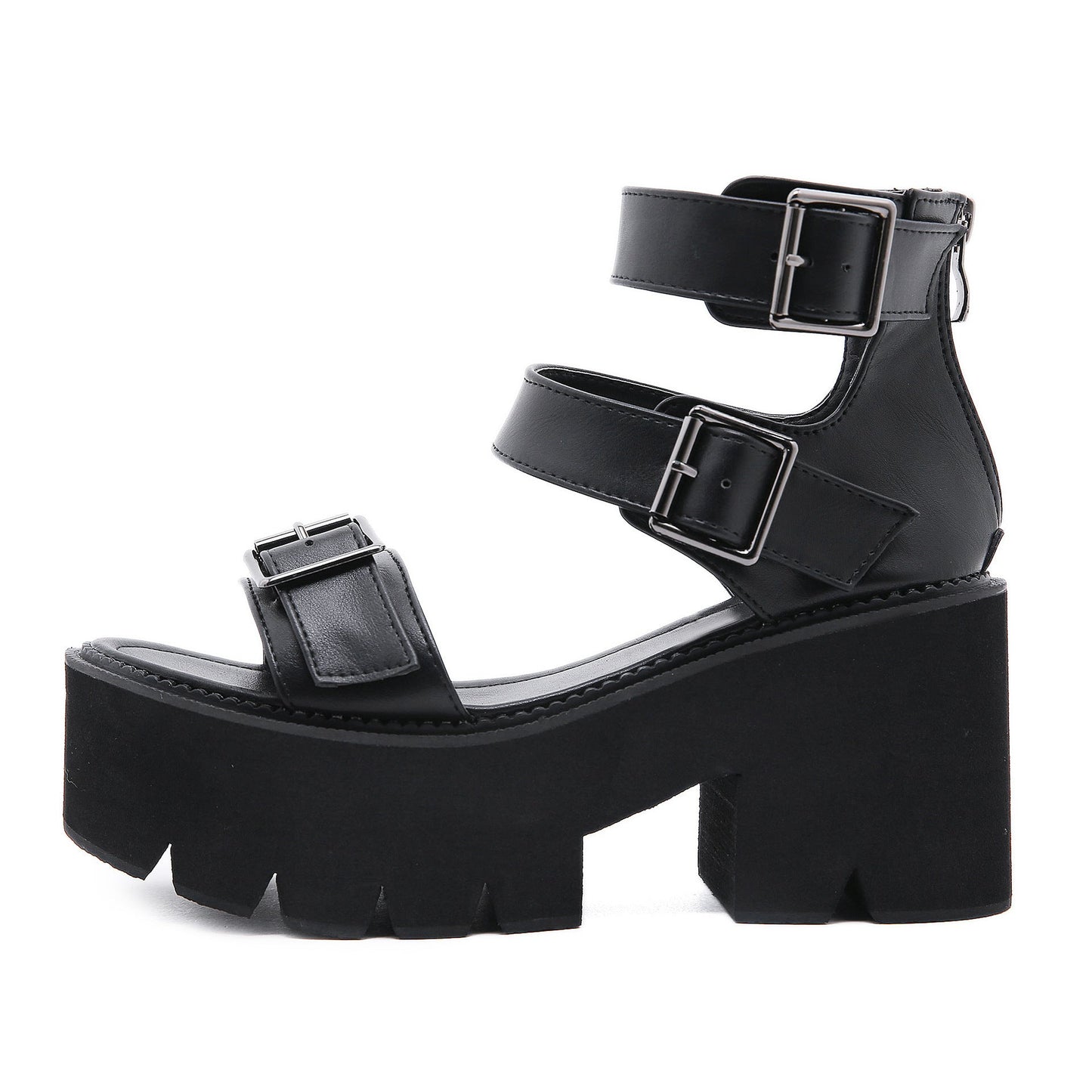 Jenny – Sandales à plateforme chunky style gothique