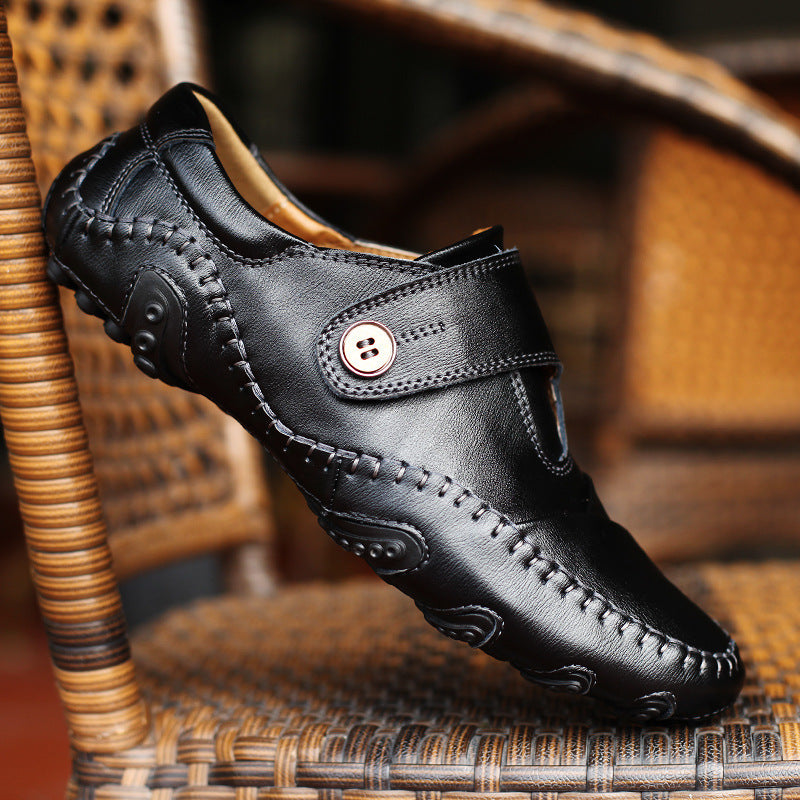 Kenny – Chaussures de Mode Coréenne en Cuir Vegan pour Hommes