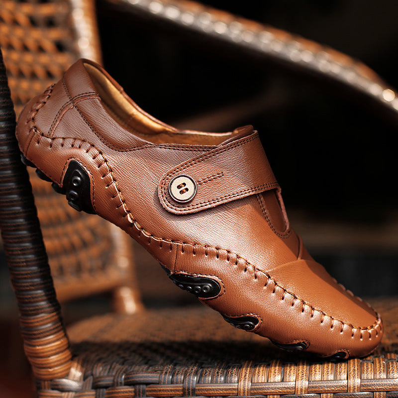 Kenny – Chaussures de Mode Coréenne en Cuir Vegan pour Hommes