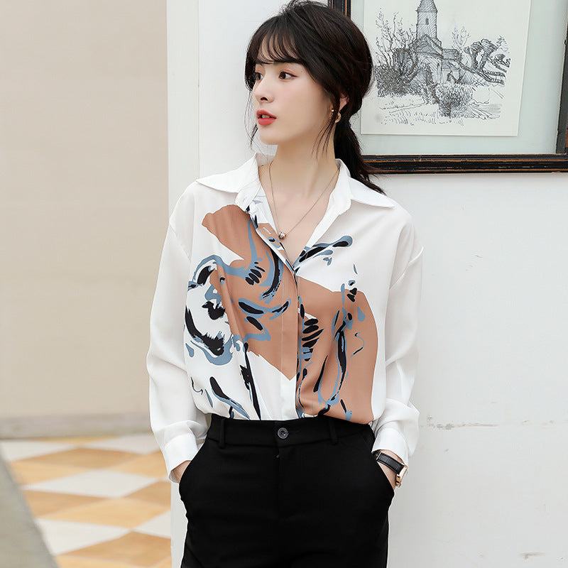 Sarah – Longue Blouse en Chiffon Polyvalente