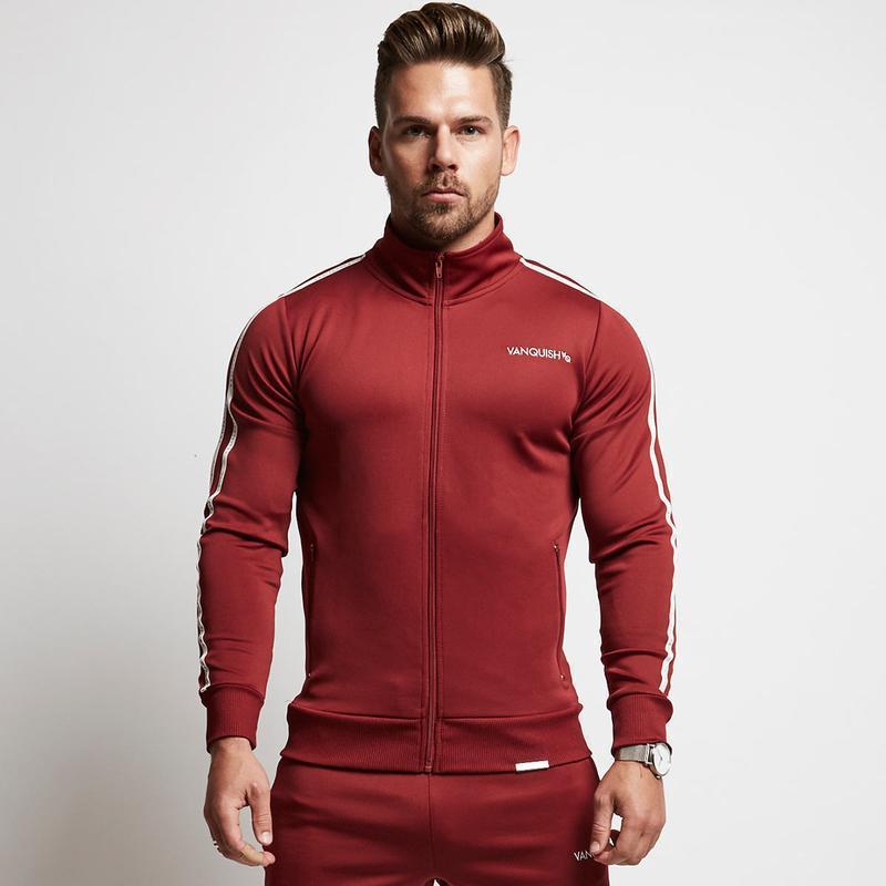 Damien – Sweatshirt de Sport Rayé Slim-fit pour Homme